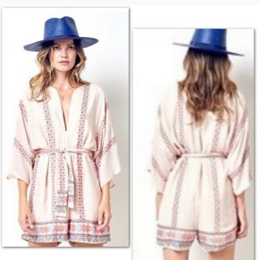 Anthropologie Corey Lynn Calter Embroidered Romper Size M